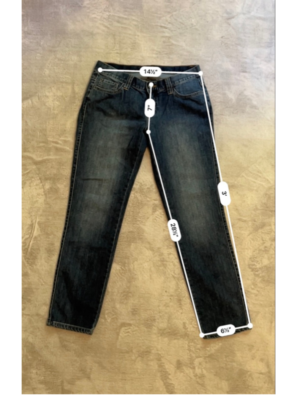Women's prAna Blue Straight Leg Jeans Size 4 - Picture 5 of 7